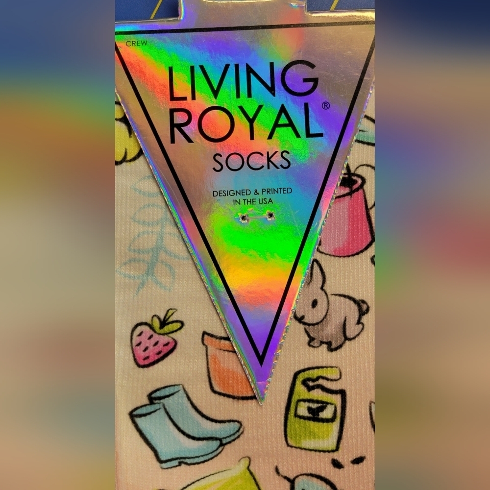 Living Royal Crew Socks - Gardener - Picture 3 of 3
